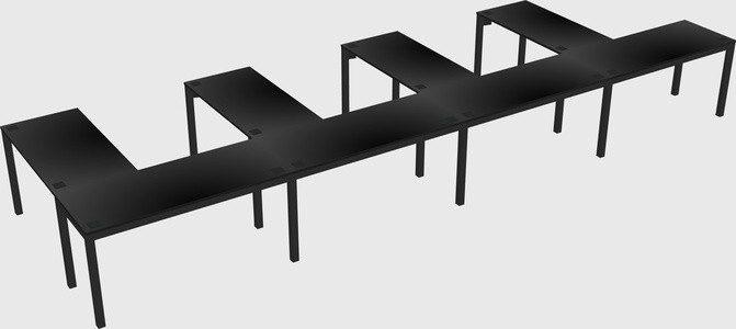 L-shaped desk