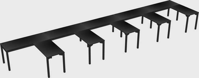 L-shaped desk