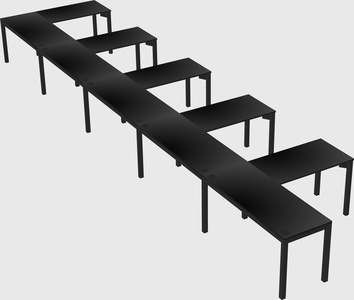 L-shaped desk
