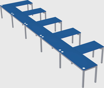 L-shaped desk