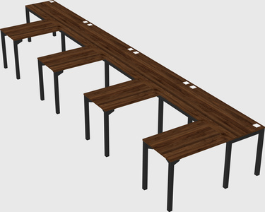 L-shaped desk