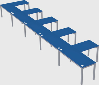 L-shaped desk