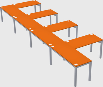 L-shaped desk