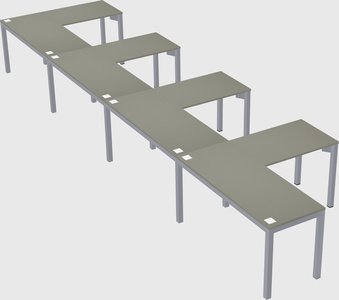 L-shaped desk