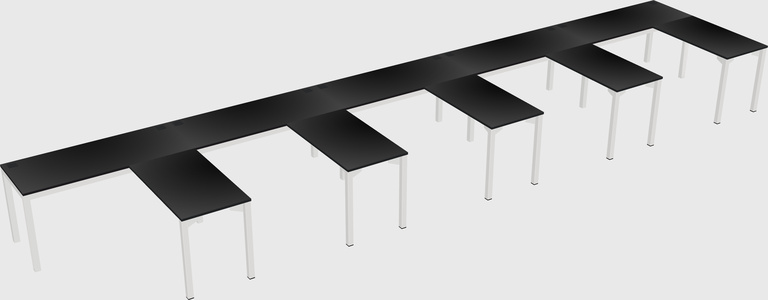 L-shaped desk