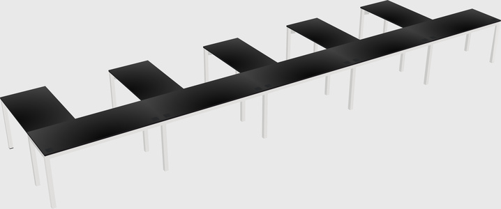 L-shaped desk