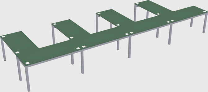 L-shaped desk