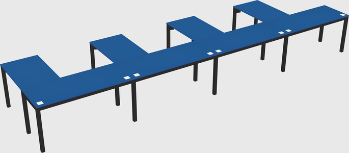 L-shaped desk