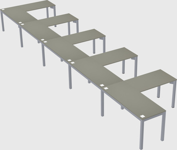 L-shaped desk