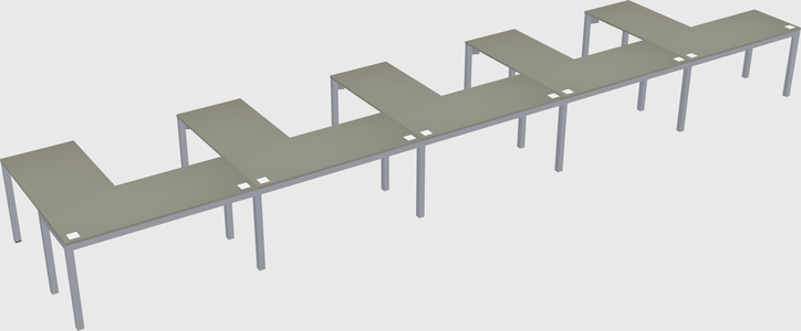 L-shaped desk