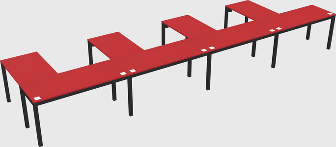 L-shaped desk