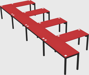 L-shaped desk