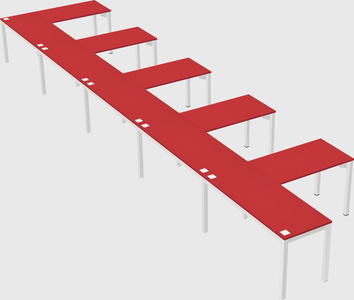 L-shaped desk