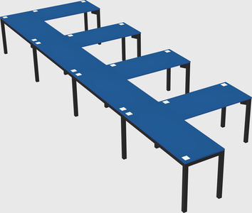 L-shaped desk