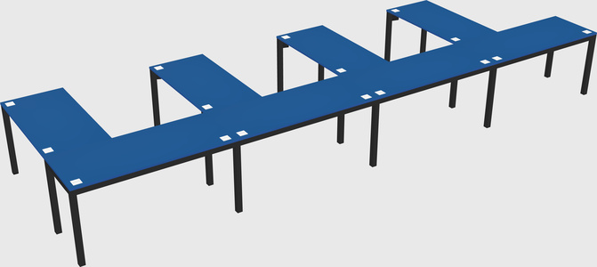 L-shaped desk