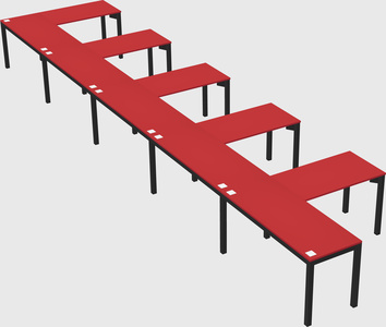 L-shaped desk