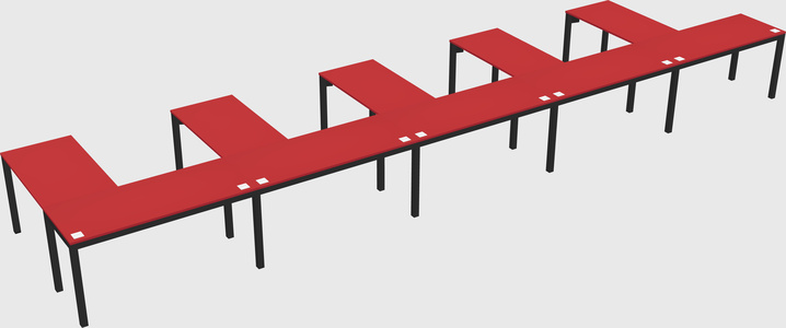 L-shaped desk