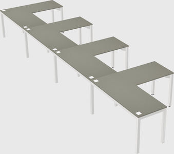 L-shaped desk