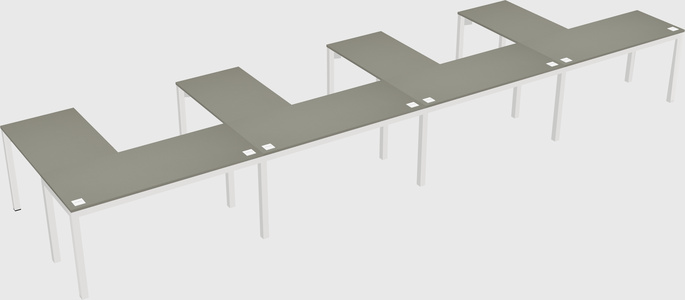 L-shaped desk