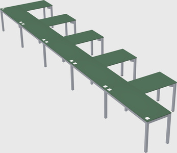 L-shaped desk