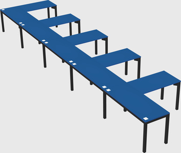 L-shaped desk