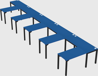 L-shaped desk