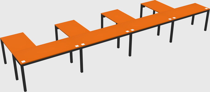 L-shaped desk