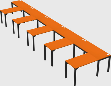 L-shaped desk