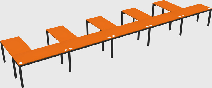 L-shaped desk