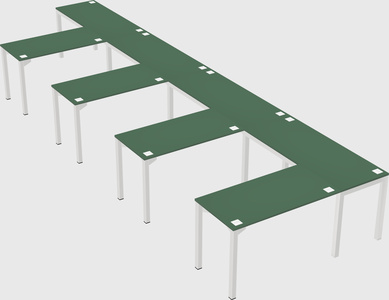 L-shaped desk