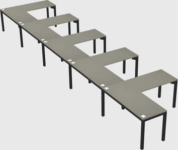 L-shaped desk
