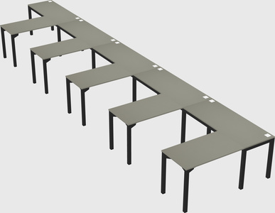 L-shaped desk