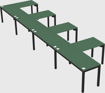 L-shaped desk