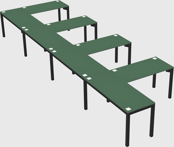 L-shaped desk