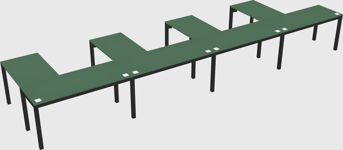 L-shaped desk
