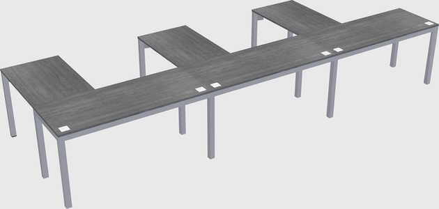L-shaped desk