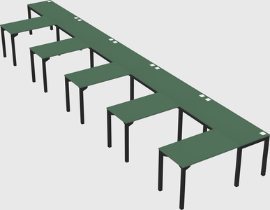 L-shaped desk