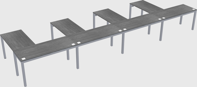 L-shaped desk