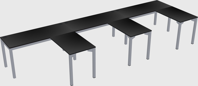L-shaped desk