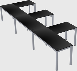 L-shaped desk