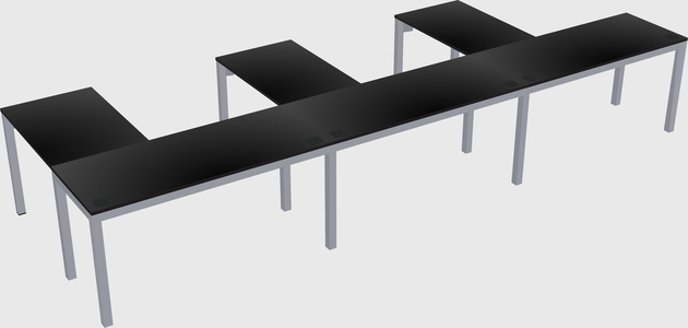 L-shaped desk