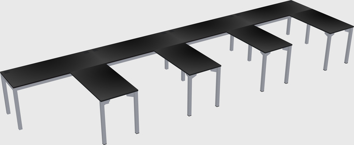 L-shaped desk