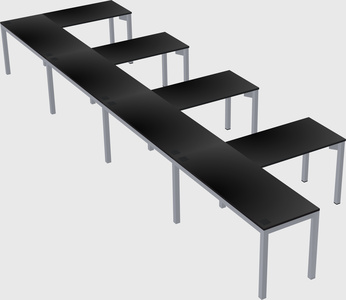 L-shaped desk