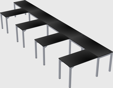 L-shaped desk