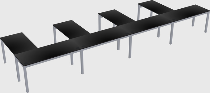 L-shaped desk