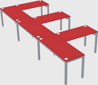 L-shaped desk