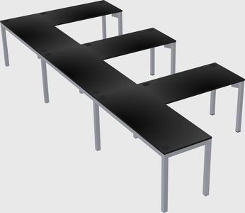 L-shaped desk