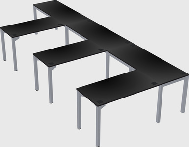 L-shaped desk