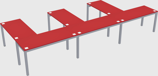 L-shaped desk