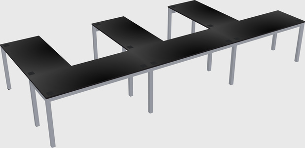 L-shaped desk